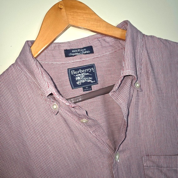 Burberry Other - Vintage Burberrys Men's XL Button Down‎ Shirt Made in USA